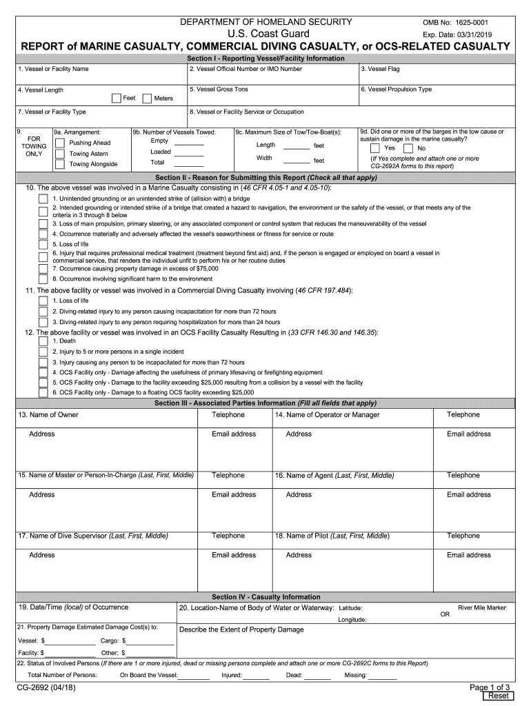 Uscg 2692 2018